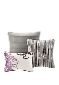 Serena 6 Piece Printed Duvet Cover Set