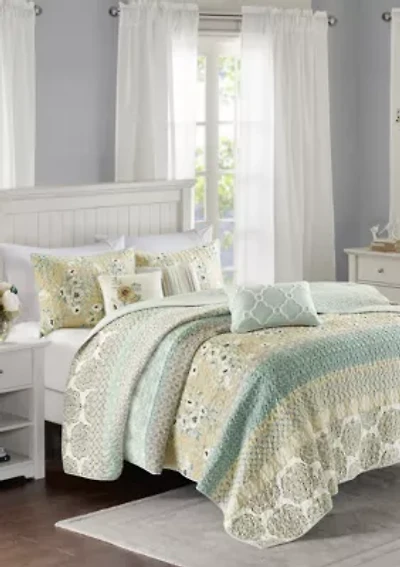 Willa 6 Piece Reversible Coverlet Set