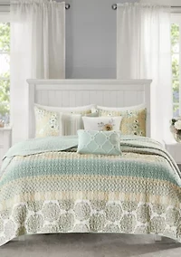 Willa 6 Piece Reversible Coverlet Set