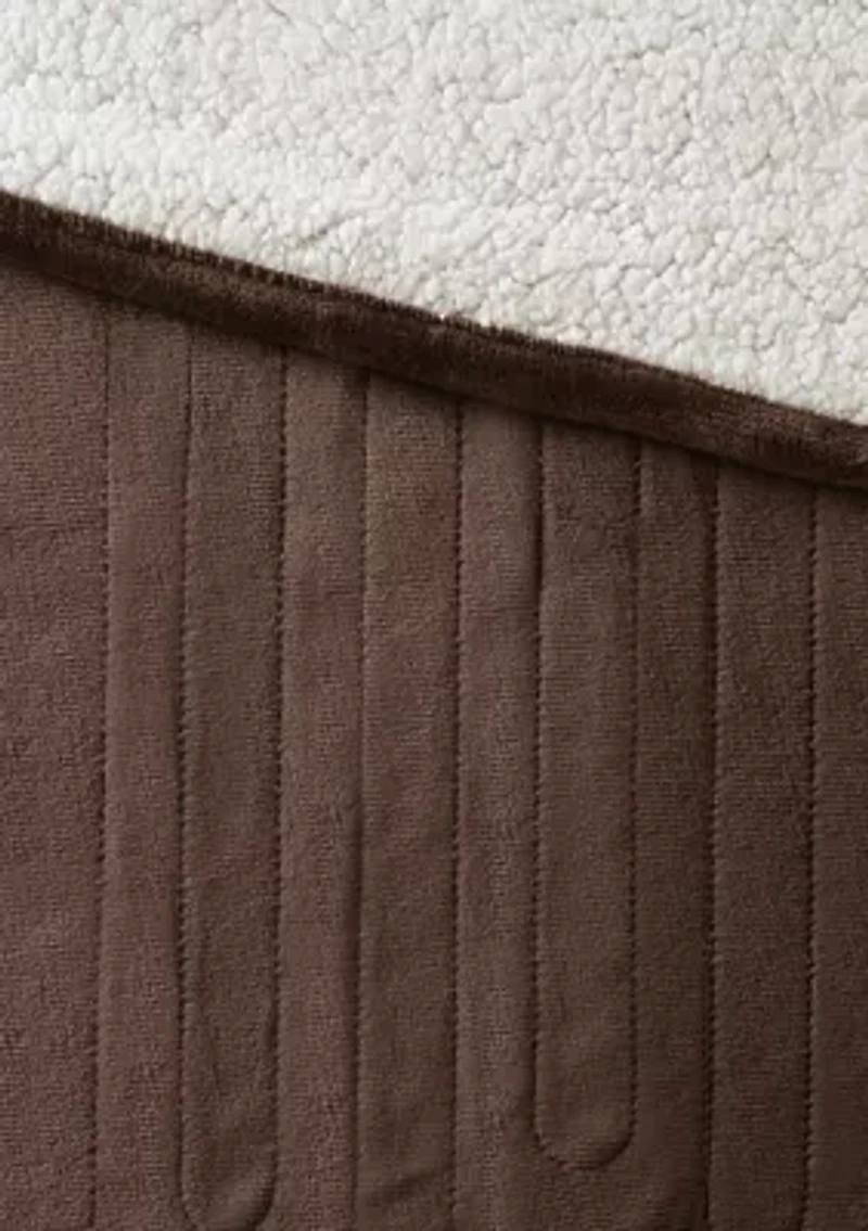 Heated Plush to Berber Blanket