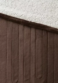 Heated Plush to Berber Blanket