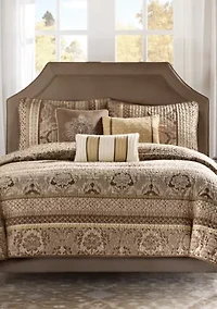 Bellagio 6-Piece Coverlet Set Brown