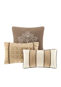 Bellagio 6-Piece Coverlet Set Brown