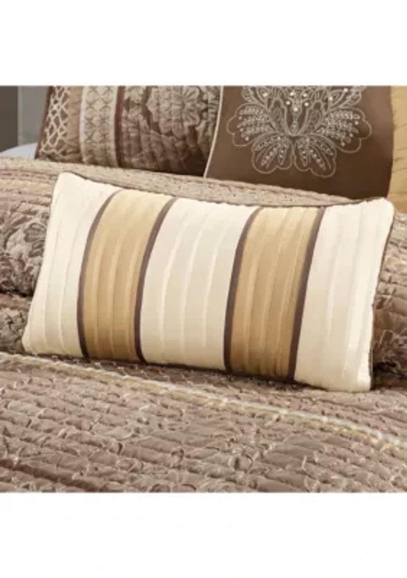Bellagio 6-Piece Coverlet Set Brown