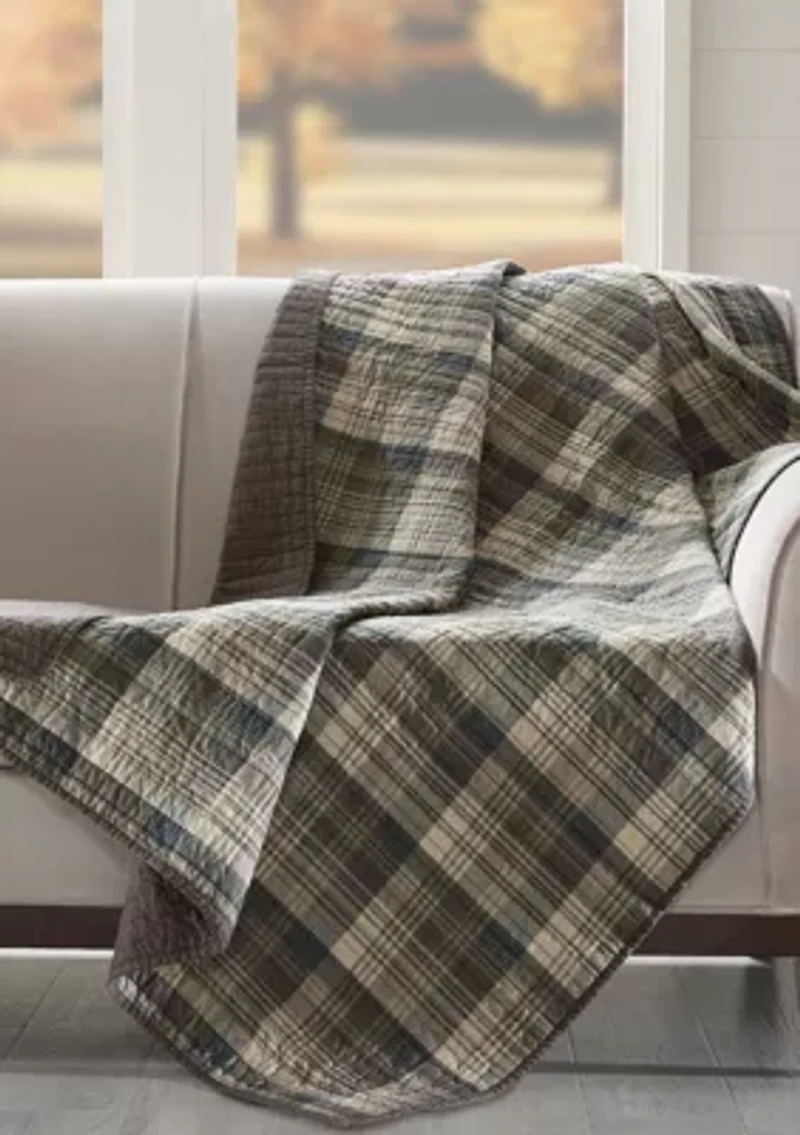 Tasha Quilted Throw Taupe
