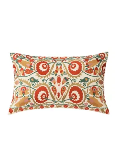 Suzani Embroidered Pillow