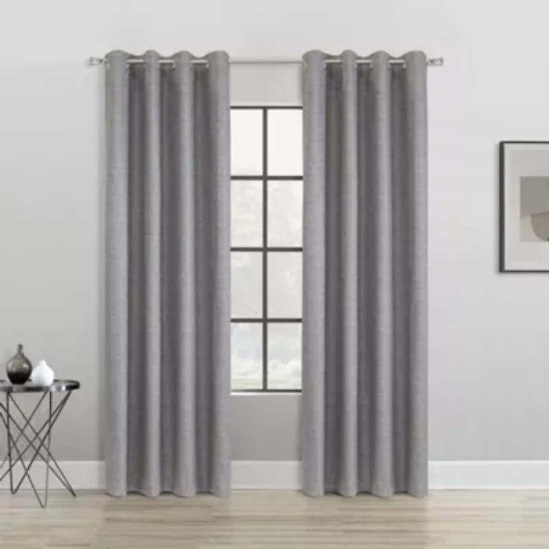 Mason Blackout Grommet Curtain Panel 52 x 108 Grey