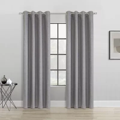 Mason Blackout Grommet Curtain Panel 52 x 108 Grey