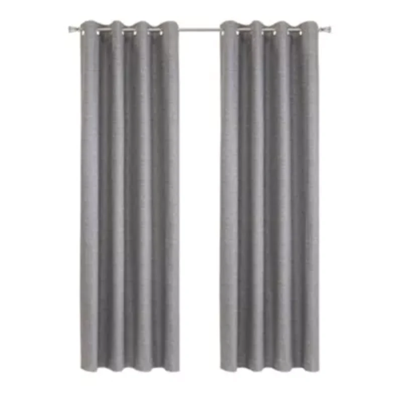 Mason Blackout Grommet Curtain Panel 52 x 108 Grey
