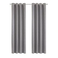 Mason Blackout Grommet Curtain Panel 52 x 108 Grey