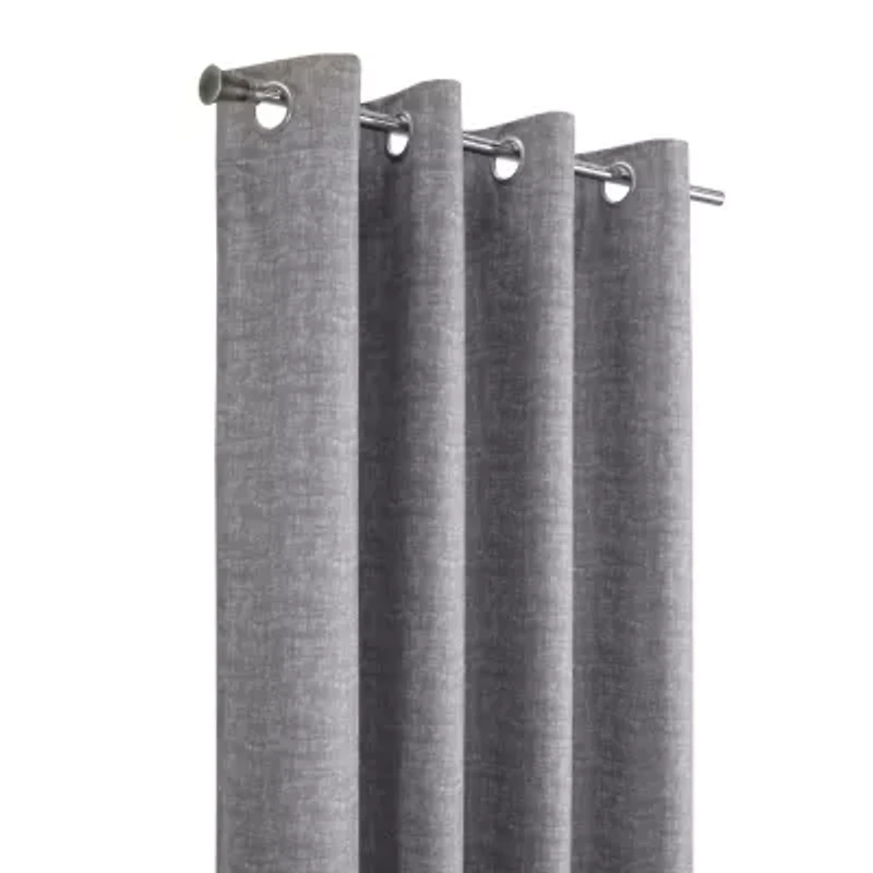 Mason Blackout Grommet Curtain Panel 52 x 108 Grey