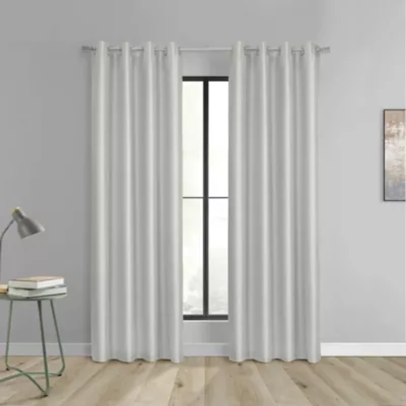 Glacier Blackout Grommet Curtain Panel 52 x 84 Silver