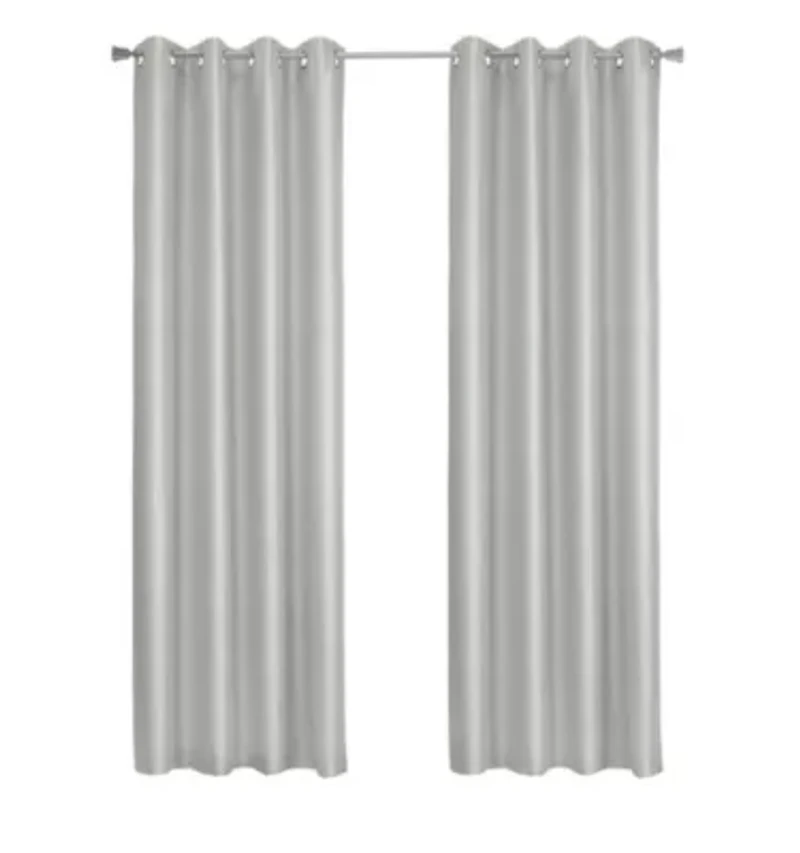 Glacier Blackout Grommet Curtain Panel 52 x 84 Silver