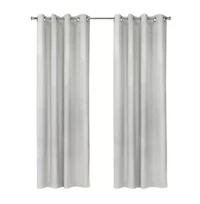 Bristol Room Darkening Grommet Curtain Panel 52 x 108 White