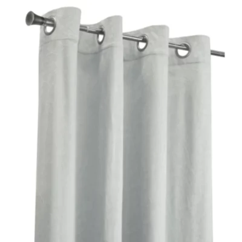 Bristol Room Darkening Grommet Curtain Panel 52 x 108 White