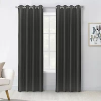 Glacier Blackout Grommet Curtain Panel 52 x 95 Black