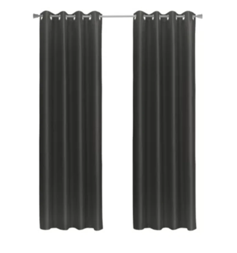 Glacier Blackout Grommet Curtain Panel 52 x 95 Black