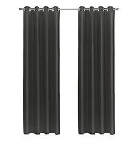 Glacier Blackout Grommet Curtain Panel 52 x 95 Black