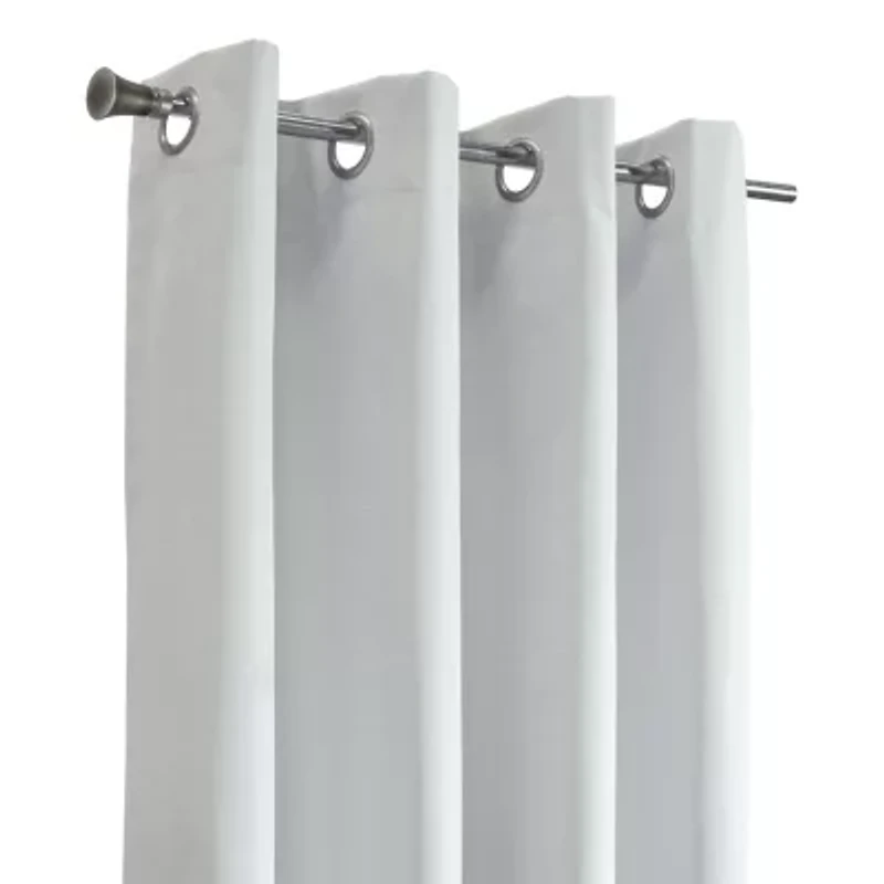 Marissa Blackout Grommet Curtain Panel 52 x 63 Light Grey