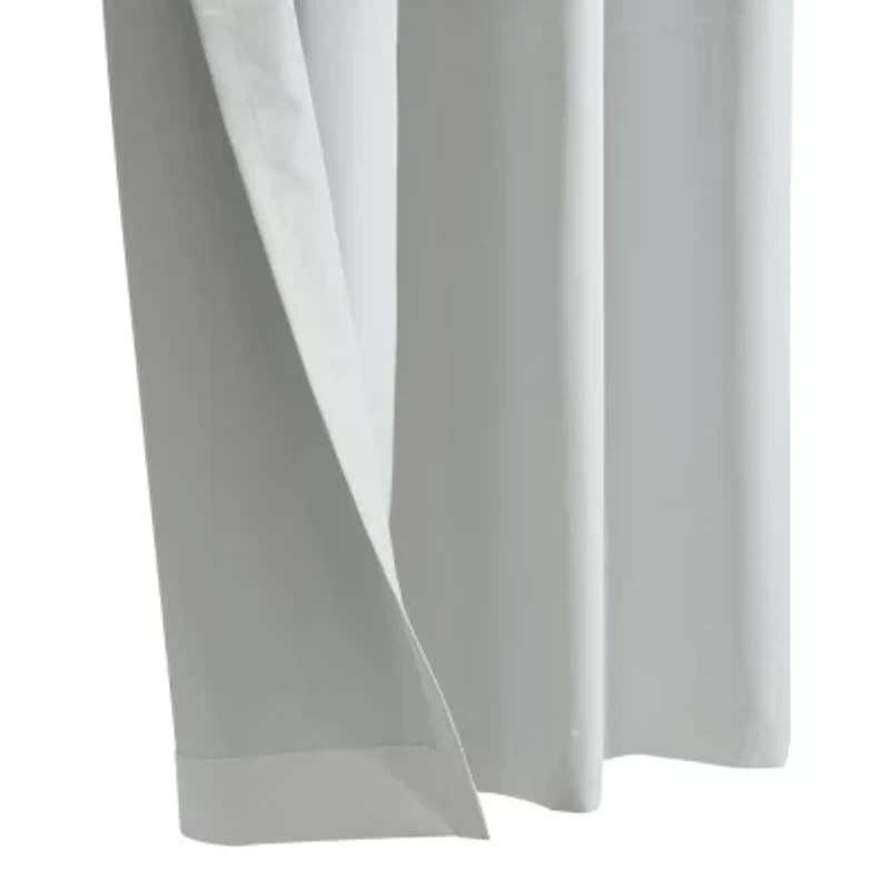 Marissa Blackout Grommet Curtain Panel 52 x 63 Light Grey