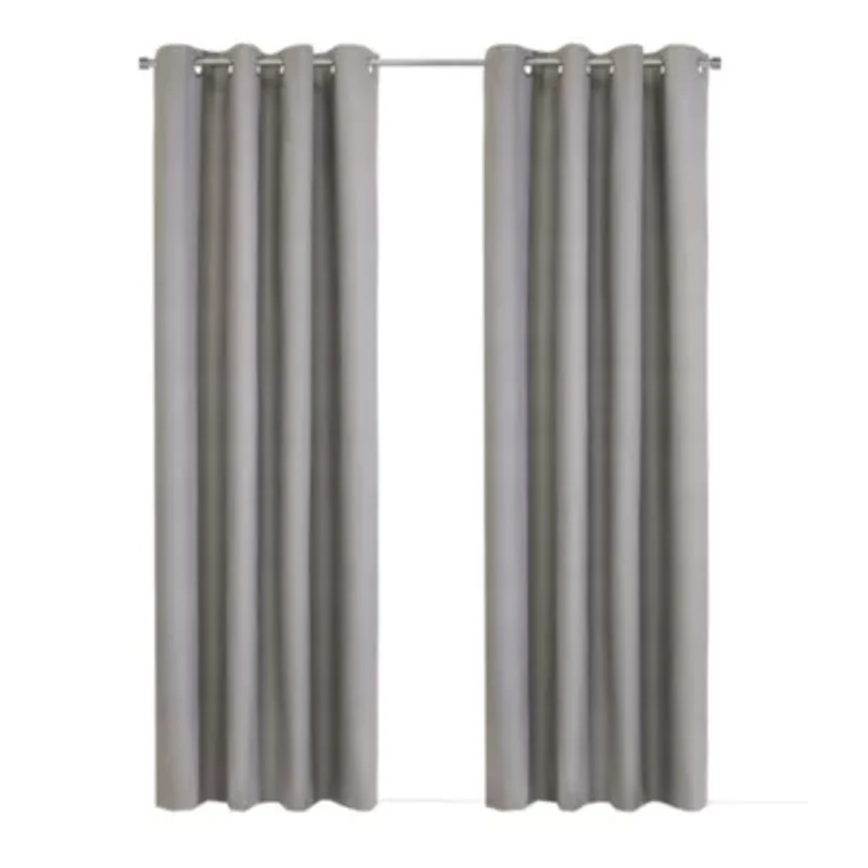 Mason Blackout Grommet Curtain Panel 52 x 95 Silver