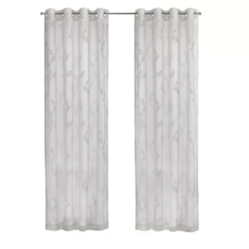 Anita Sheer Grommet Curtain Panel 52 x 108 Off White