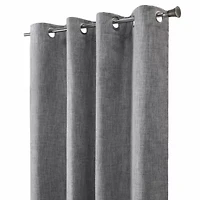 Duo Vice Versa Total Blackout Reversible Grommet Curtain Panel 52 x 84 Grey and Taupe