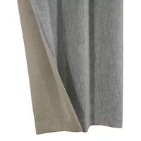 Duo Vice Versa Total Blackout Reversible Grommet Curtain Panel 52 x 84 Grey and Taupe