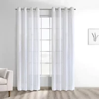 Regina Sheer Grommet Curtain Panel 52 x 84 White