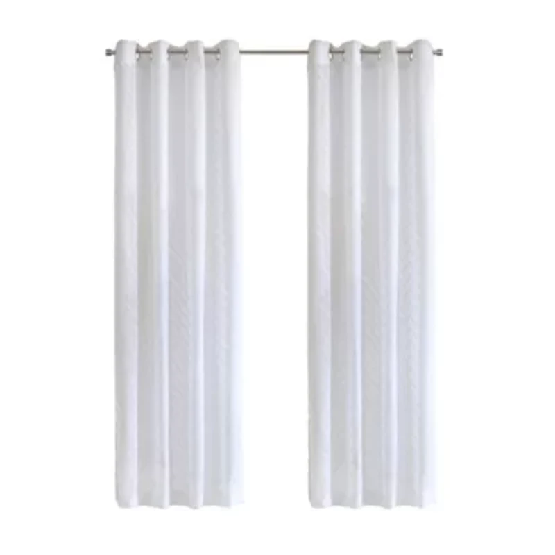 Regina Sheer Grommet Curtain Panel 52 x 84 White