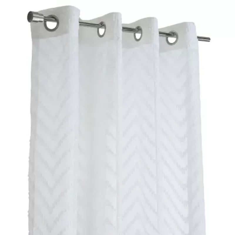 Regina Sheer Grommet Curtain Panel 52 x 84 White