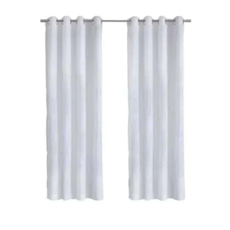 Selina Sheer Grommet Curtain Panel 52 x 95 White