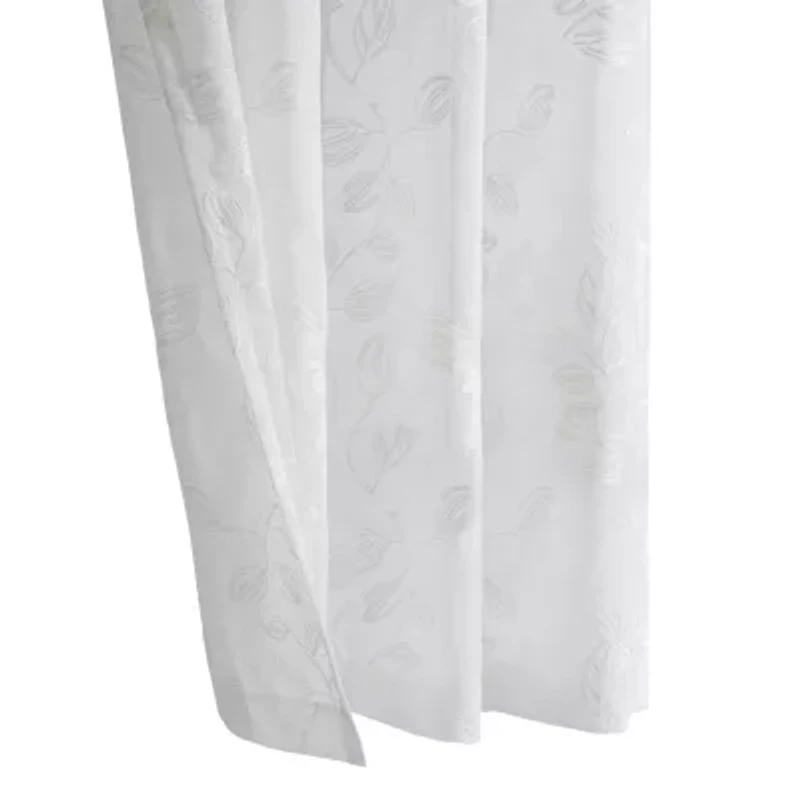 Selina Sheer Grommet Curtain Panel 52 x 95 White