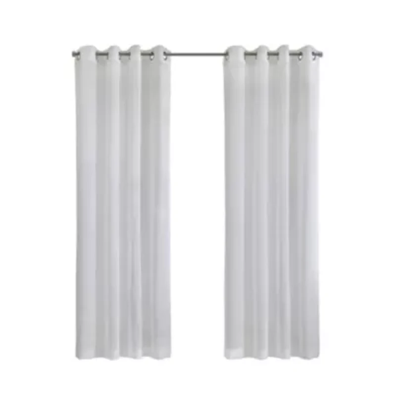 Daphne Sheer Grommet Curtain Panel 52 x 95 White