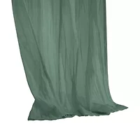 Paloma Sheer Dual Header Curtain Panel 52 x 63 Sage