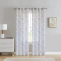 Hazel Sheer Grommet Curtain Panel 52 x 84 Pink