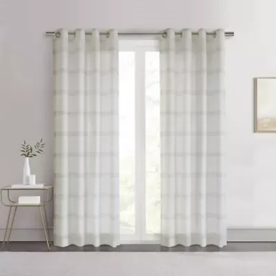Jasper Sheer Grommet Curtain Panel 52 x 108 White