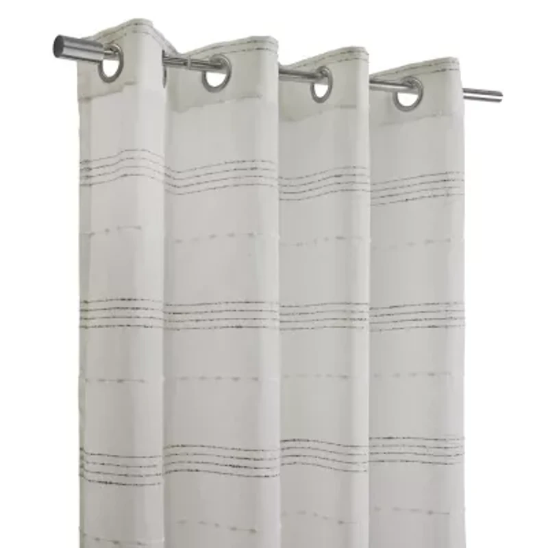 Jasper Sheer Grommet Curtain Panel 52 x 108 White