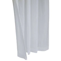 Crushed Sheer Tab Top Curtain Panel 52 x 84 White