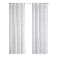 Lausanne Sheer Grommet Curtain Panel 52 x 84 in Off White