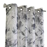 Nora Sheer Grommet Curtain Panel 52 x 84 in Steel Blue