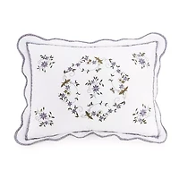 Gwen Floral Embroidered Quilt Set