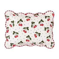 Cherry Scalloped Reversible Quilt Set