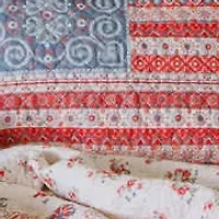 Boho Americana Cotton Reversible Quilt Set