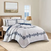 Tranquil Reef Reversible Cotton Quilt Set