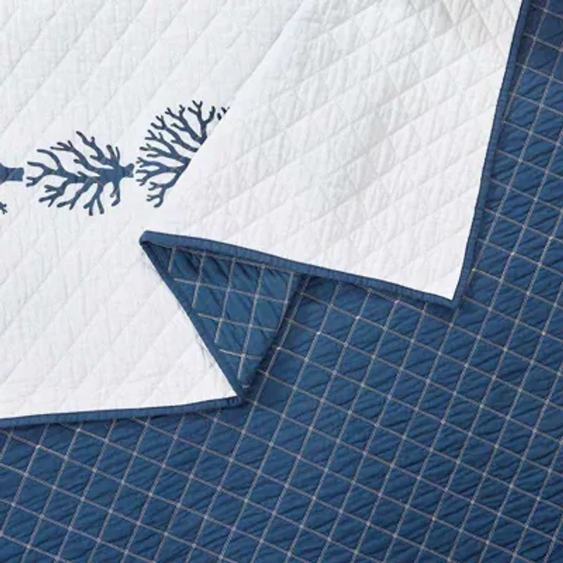 Tranquil Reef Reversible Cotton Quilt Set