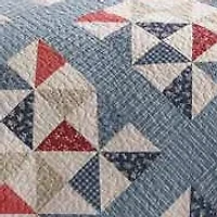 Americana Heartland Pieced Reversible Quilt Set