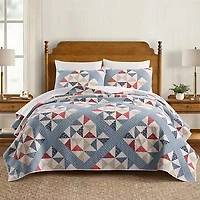Americana Heartland Pieced Reversible Quilt Set