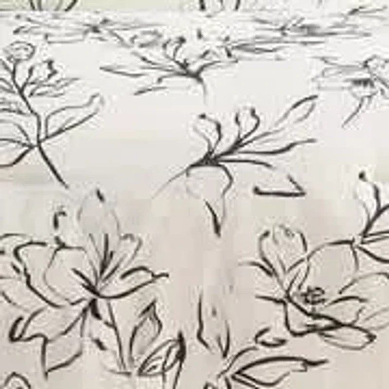 Inked Floral 3-Piece Cotton Sateen Comforter Set