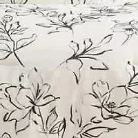 Inked Floral 3-Piece Cotton Sateen Comforter Set